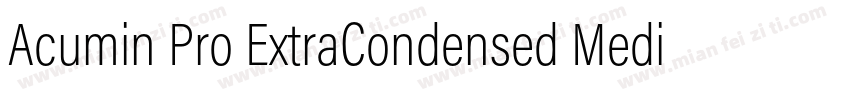 Acumin Pro ExtraCondensed Medium字体转换